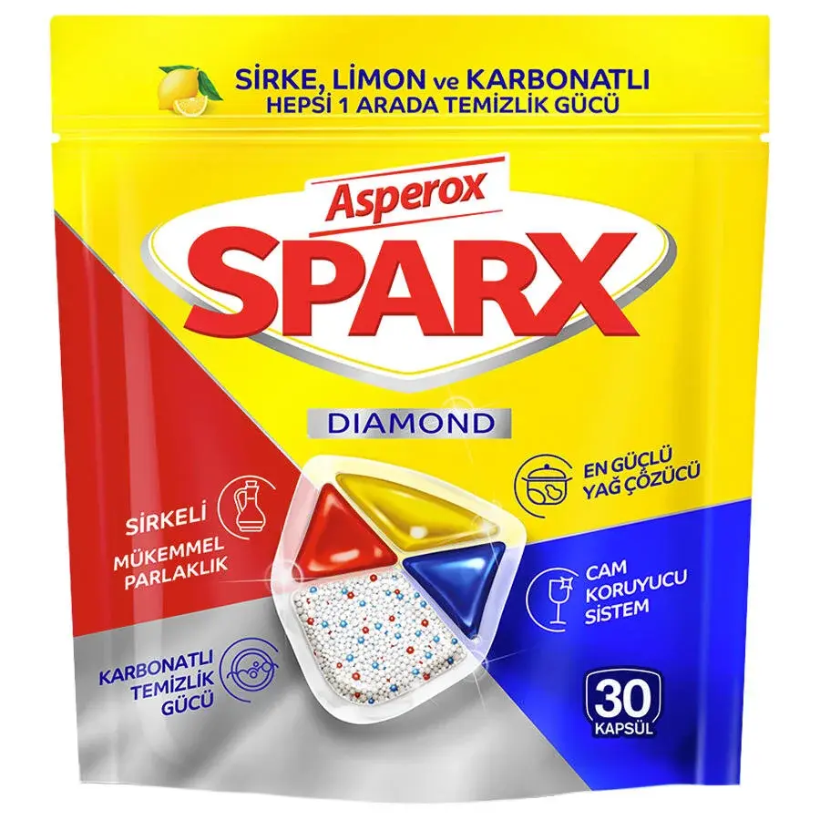 Asperox Sparx Hepsi Bir Arada Bulaşık Makinesi 30'lu Tablet