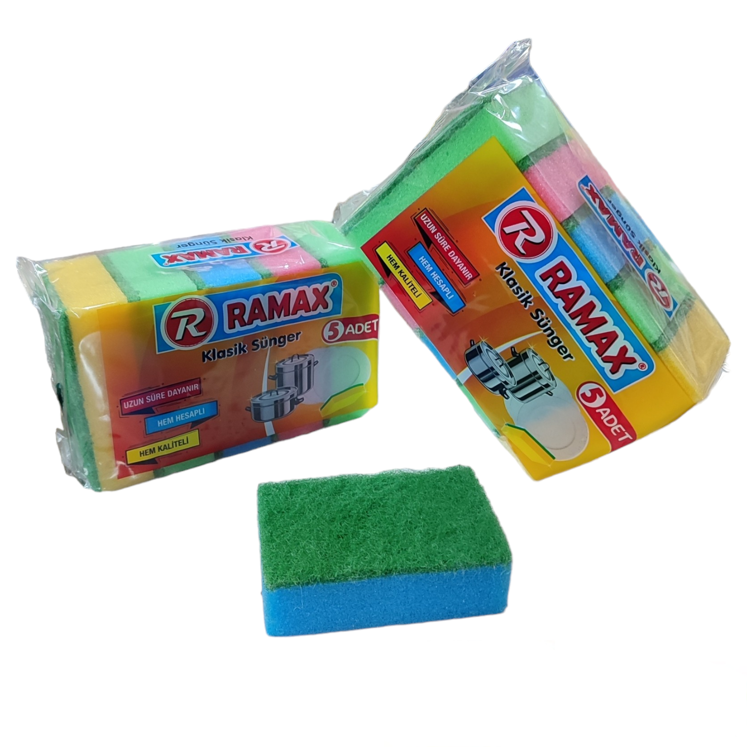 Ramax Klasik Renkli Sünger 5 Li