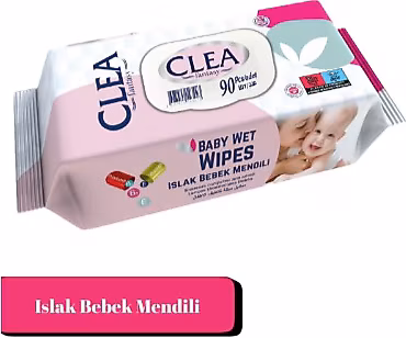 Clea Fantasy Islak Bebek Havlusu 90LI Kapaklı