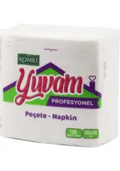Komili Yuvam - Lüks Kare Servis Peçete 30X30 - 100'LÜ 3 Adet
