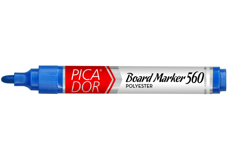 Picador Beyaz Tahta Kalemi 560 Yuvarlak Uç Mavi 10 Lu