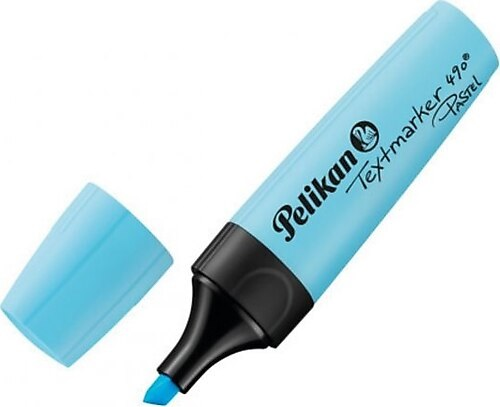 Pelikan Fosforlu Kalem 490 Pastel Mavi