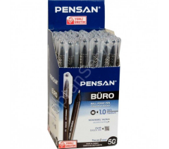 Pensan Tükenmez Kalem 2270 Büro 1 MM Siyah 50 Li