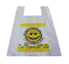 Baskılı Hışır Poşet Smile Büyük Boy ( 10 Kg )
