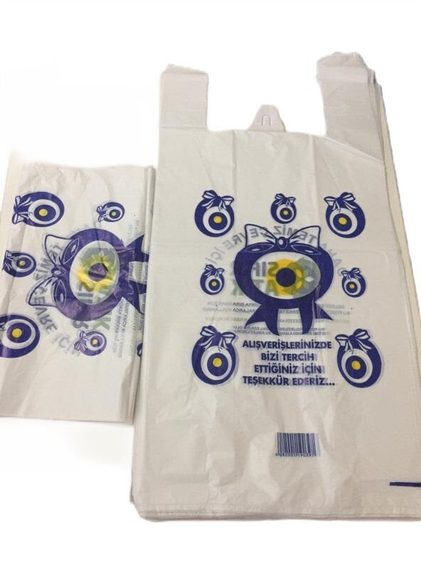 Nazar Boncuk Baskılı  Hışır Poşet  Mini Boy ( 1 PAKET )
