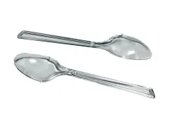Lüks Plastik Sup Kaşık Şeffaf ( 100 Adet )