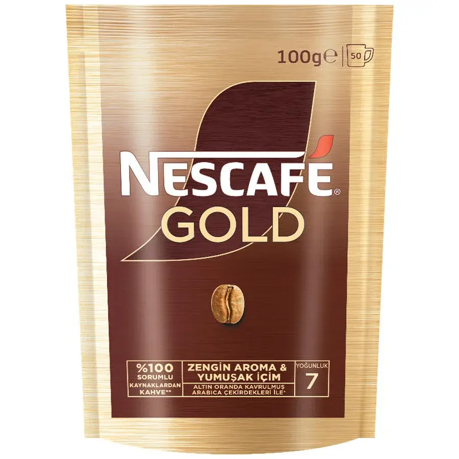 Nescafé Gold Çözünebilir Kahve 100g Ekonomik Paket