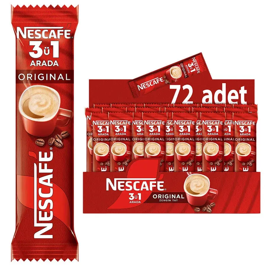 Nescafe 3'ü 1 Arada Kahve 17,5 g 72'li