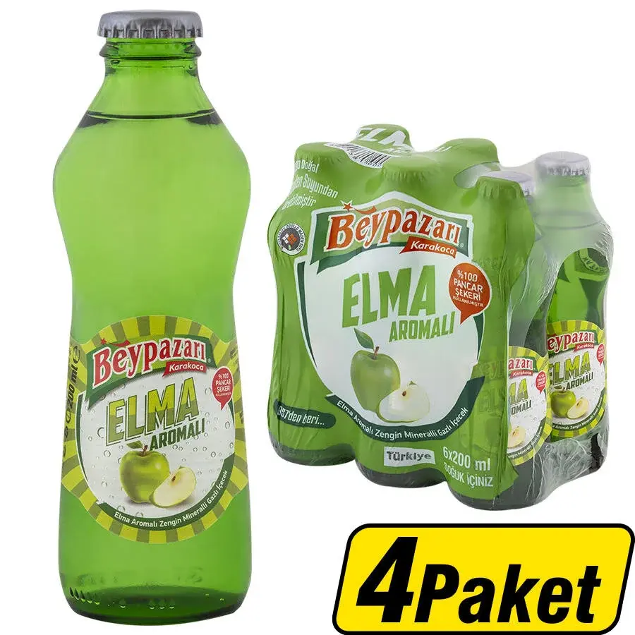 Beypazarı Elma Aromalı Maden Suyu 200 ml 24'lü