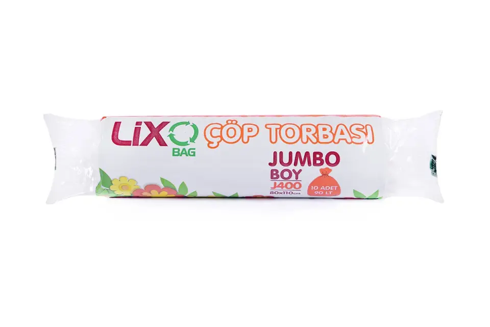 Lixo-Bag J-400Jumbo Boy Çöp Poşeti 80*110 cm 10 Lu
