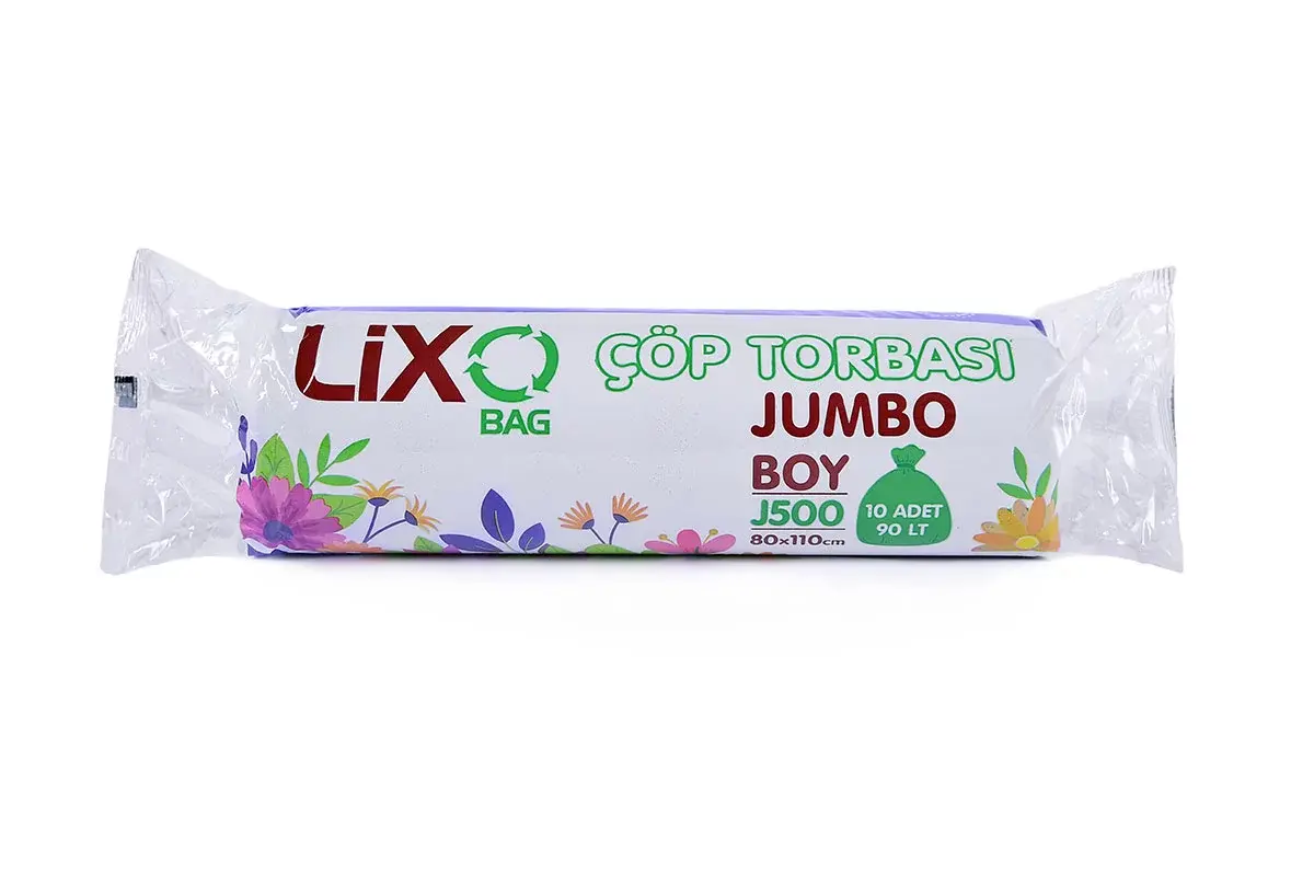 Lixo-Bag J-500 Jumbo Boy Çöp Poşeti 80*110 cm 10 Lu