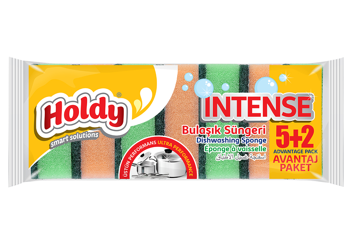 Holdy Intense Bulaşık Süngeri 5+2 Adet