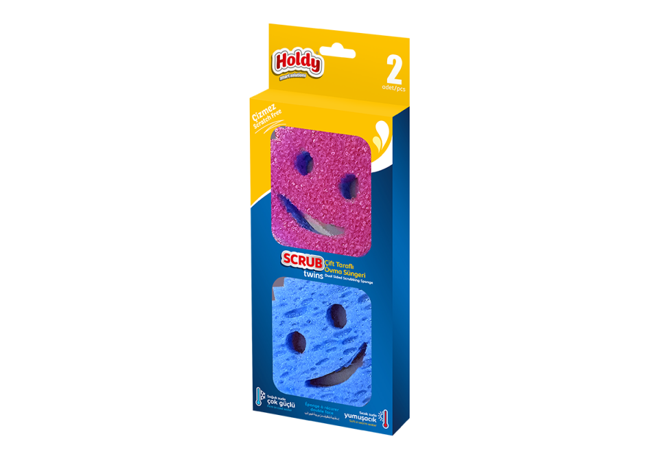 Holdy Scrub Twing Çift Taraflı Ovma Süngeri