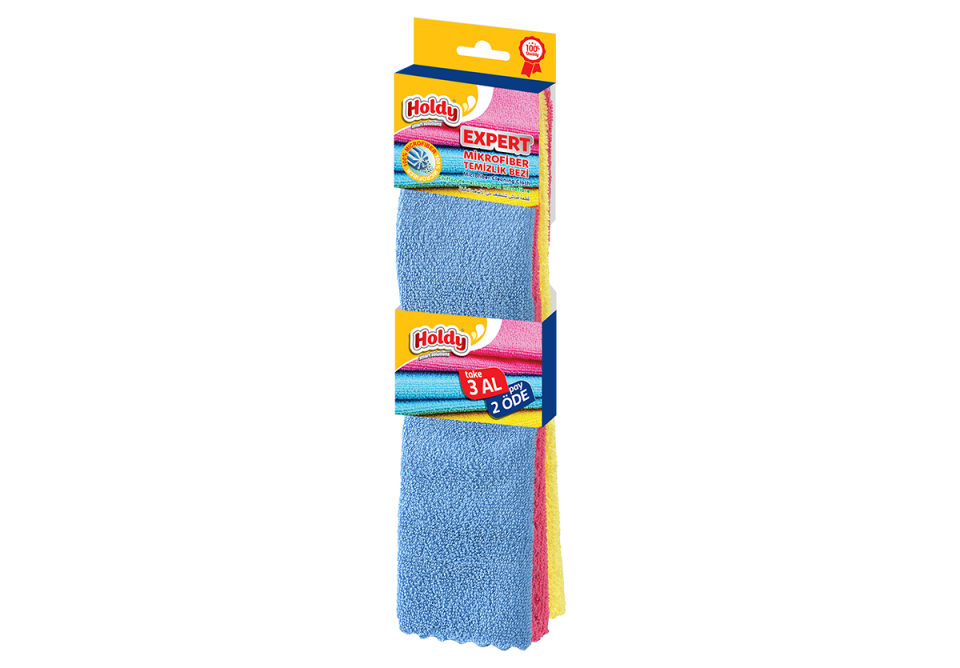 Holdy Expert Mikrofiber Temizlik Bezi 3'lü