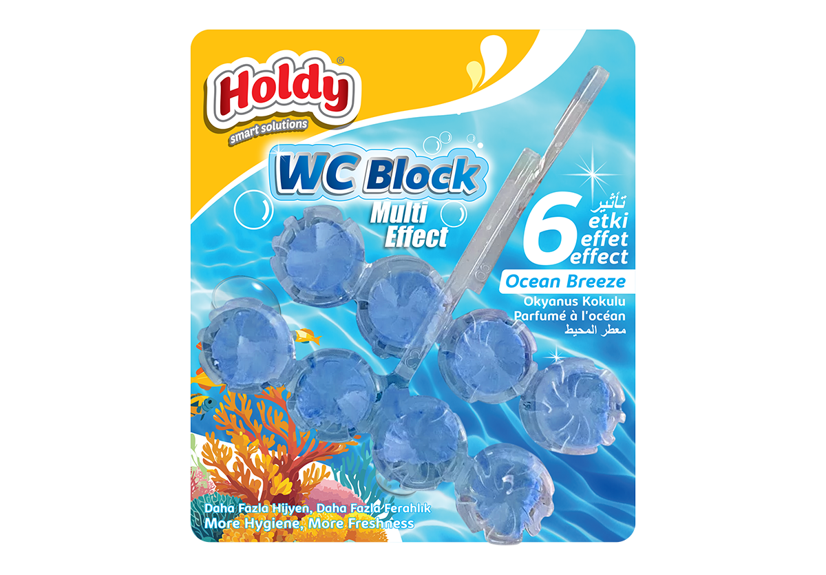 Holdy Okyanus  Kokulu Klozet Koku Giderici Blok 2'li
