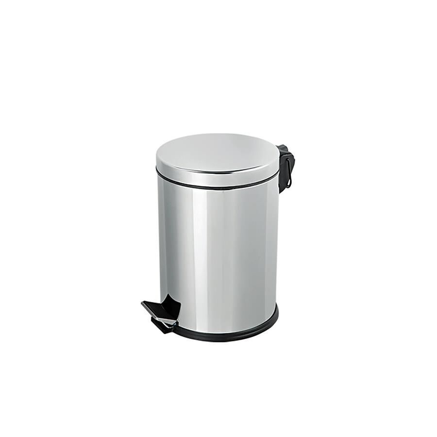 Krom Pedallı Paslanmaz Çöp Kovası 3 Lt
