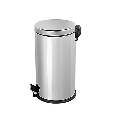 Krom Pedallı Paslanmaz Çöp Kovası 12 Lt