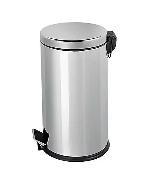 Pedallı Paslanmaz Çöp Kovası 16 Lt