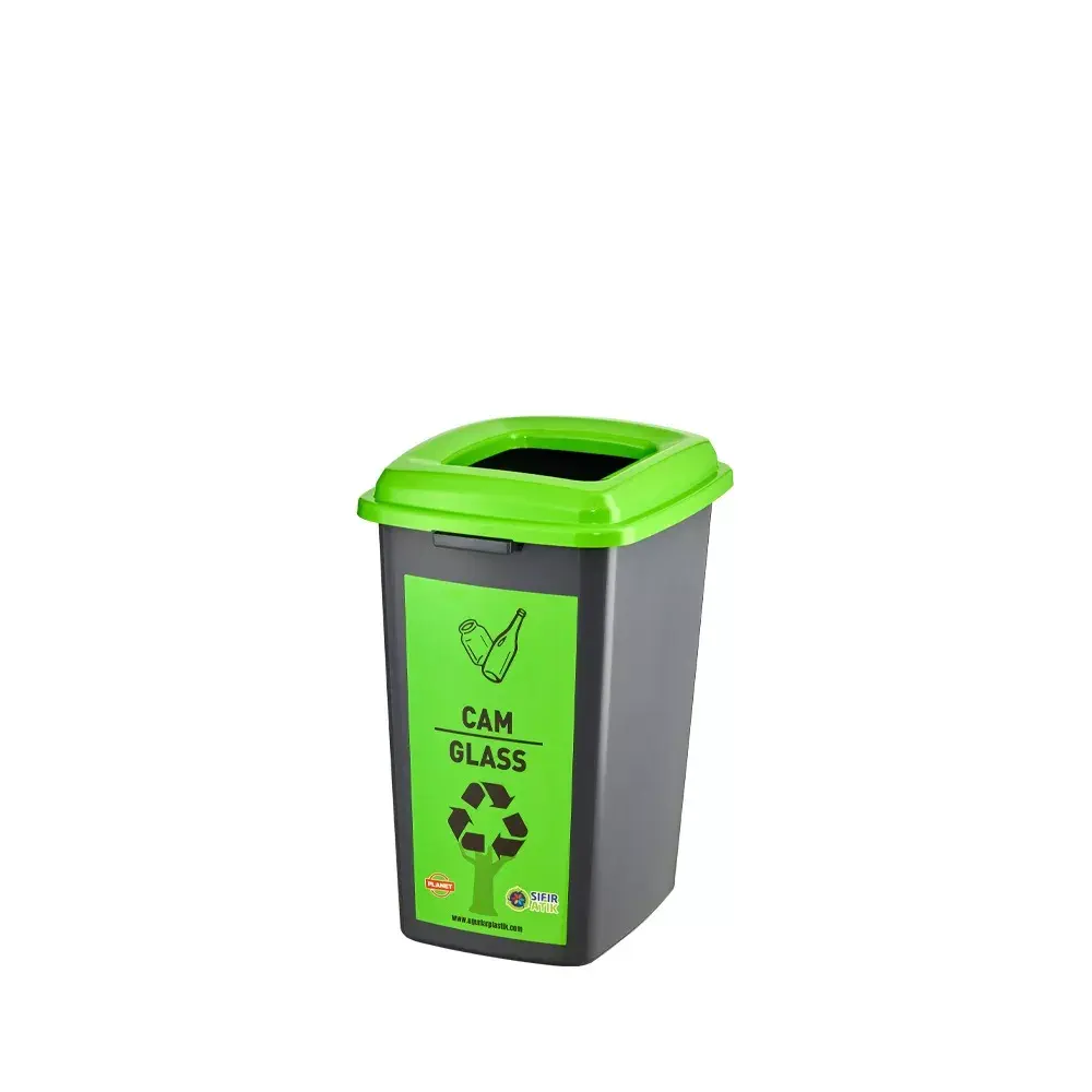 Planet Yeni Geri Dönüşüm Çöp Kovası Cam Atık 50 lt