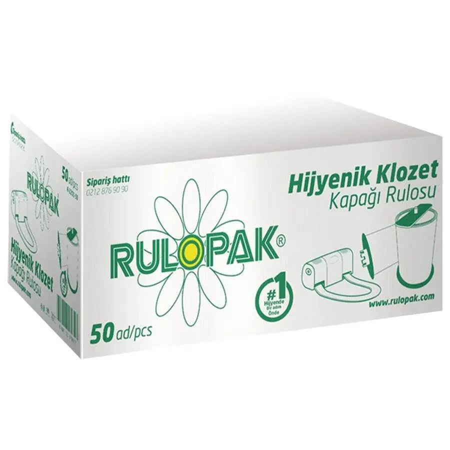 Rulopak Sensörlü Hijyenik Klozet Kapağı Rulosu 50'li