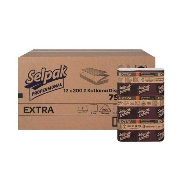 Selpak Professional Extra Z Katlama Dispenser Kağıt Havlu 2 Katlı