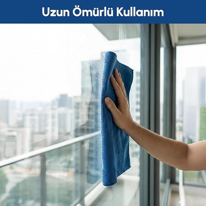 Mıcra Mikrofiber Cam Temizlik Bezi Seti Ultra Emici
