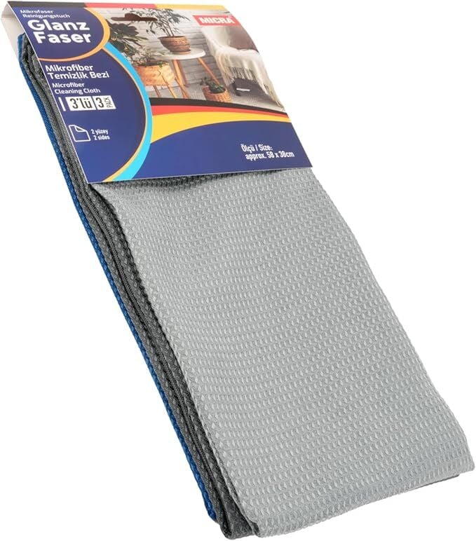 Mıcra Mikrofiber Cam Temizlik Bezi Seti Ultra Emici