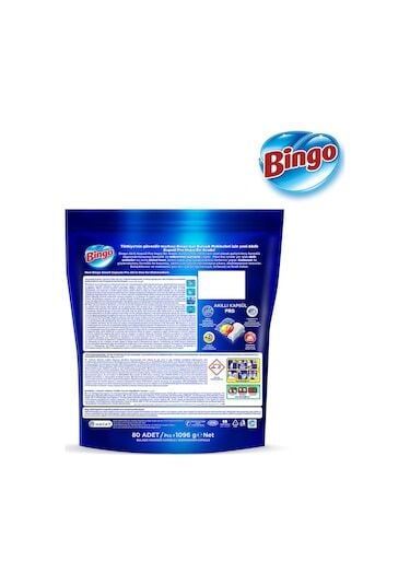 Bingo Akıllı Kapsül Pro Bulaşık Makinesi Deterjanı Tableti 80'li