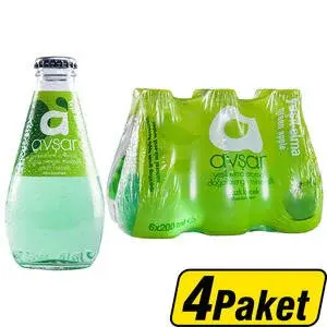 Avşar Yeşil Elma Aromalı Maden Suyu 24 x 200 ml