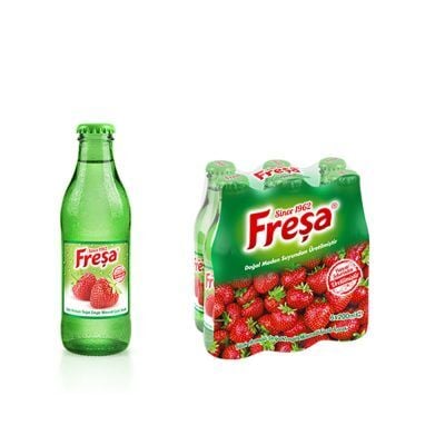 Freşa Frutti Karpuz -Çilek  Maden Suyu 200 ml X 24 Adet