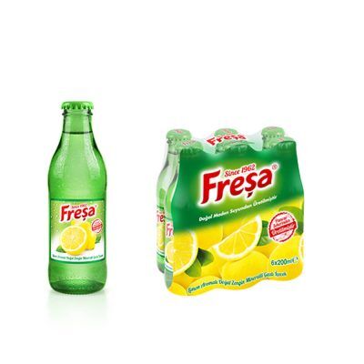Freşa Frutti Limonlu Maden Suyu  200 ml X 24 Adet