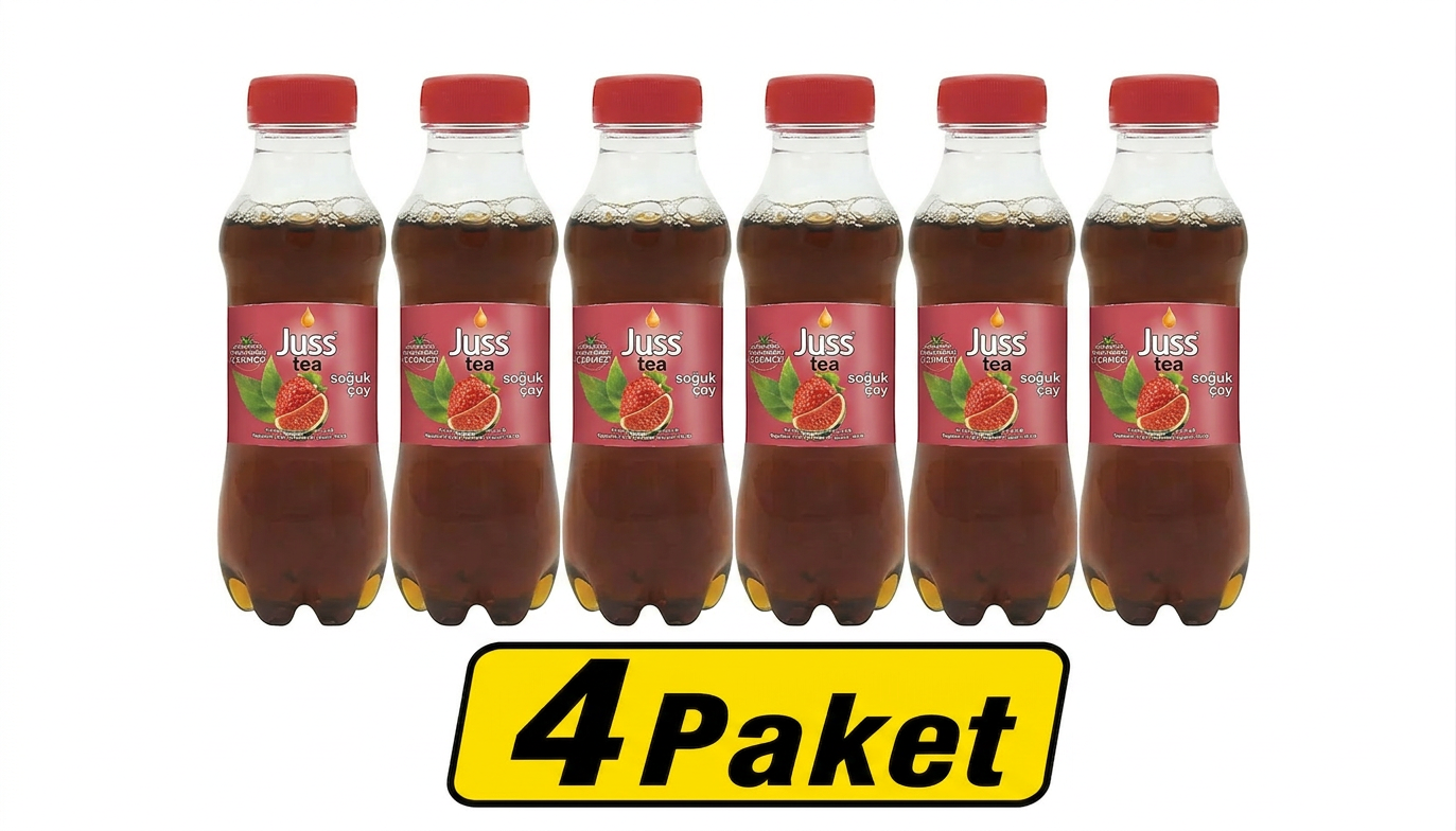 Juss Tea Karpuz & Çilek Soğuk Çay Pet 250ml X 24 Adet