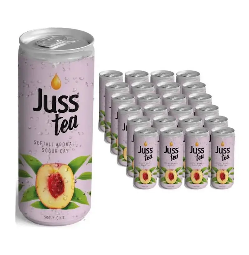Juss Tea  Şeftali Aromalı Soğuk Çay 250 ml x 24 Adet