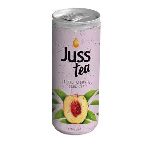 Juss Tea  Şeftali Aromalı Soğuk Çay 250 ml x 24 Adet