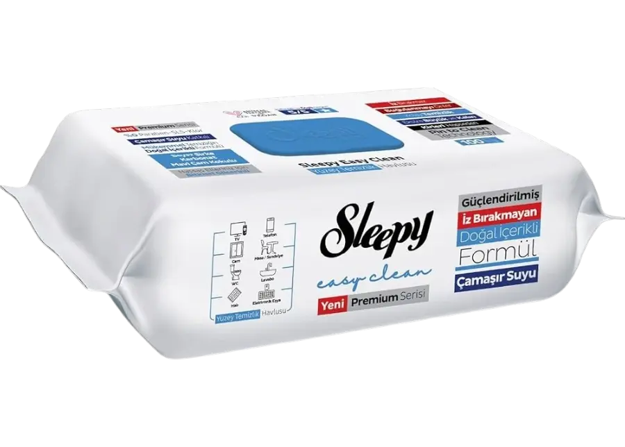 Sleepy Easy Clean Çamaşır Suyu Katkılı Yüzey Temizlik Havlusu 100 Yaprak
