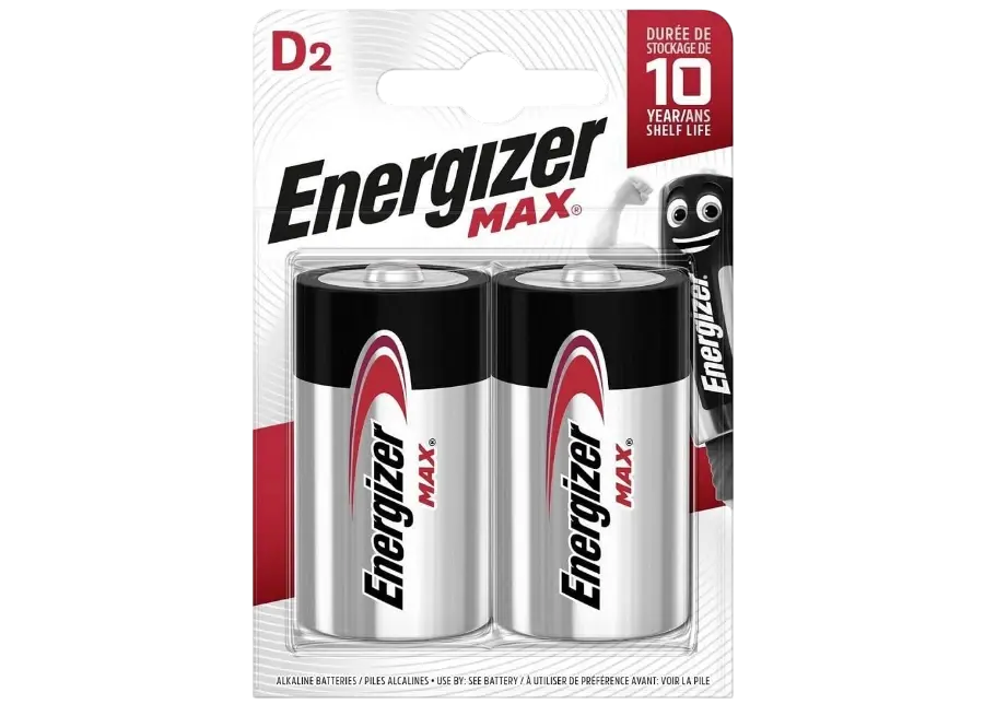 Energizer Max Alkalin D Büyük Boy Pil 2'li Paket