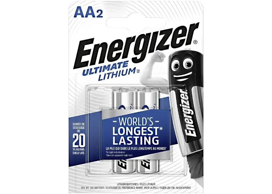 Energizer E91 Ultimate Lityum AA Kalem Pil 2'li Paket