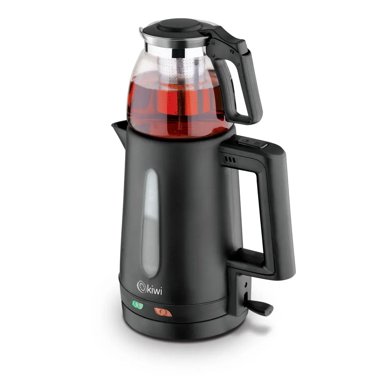 Kiwi Çay Makinası Cam Demlikli